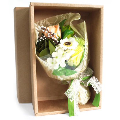 Ramo de Flores de Jabón en caja - Verde